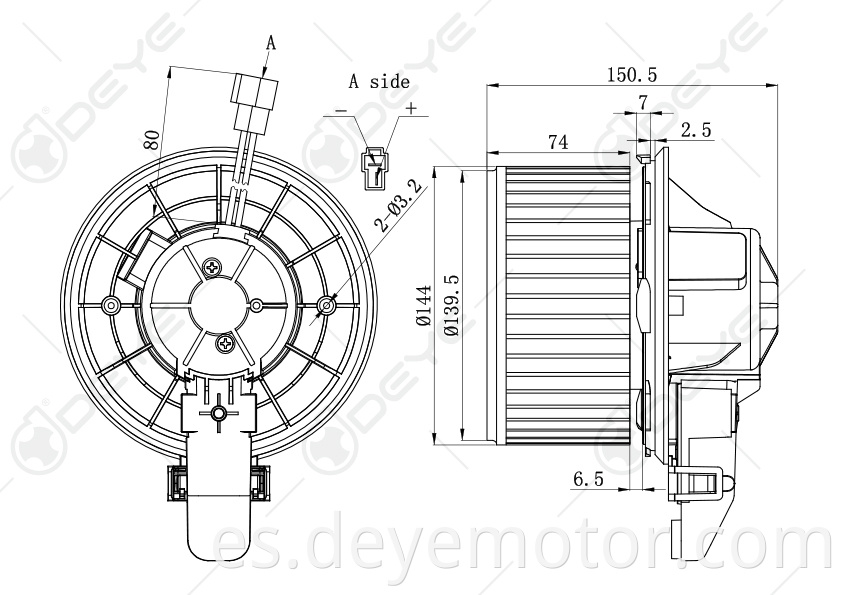 8L8Z19805C 7C3Z19805B 7L1Z19805D motor de ventilador para FORD F250 F350 F550 F450 ESCAPE MERCURY MARINER